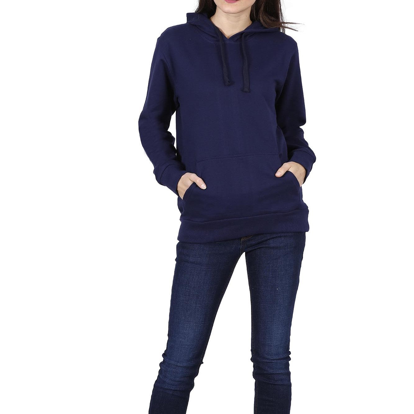 Navy Blank Hoodie