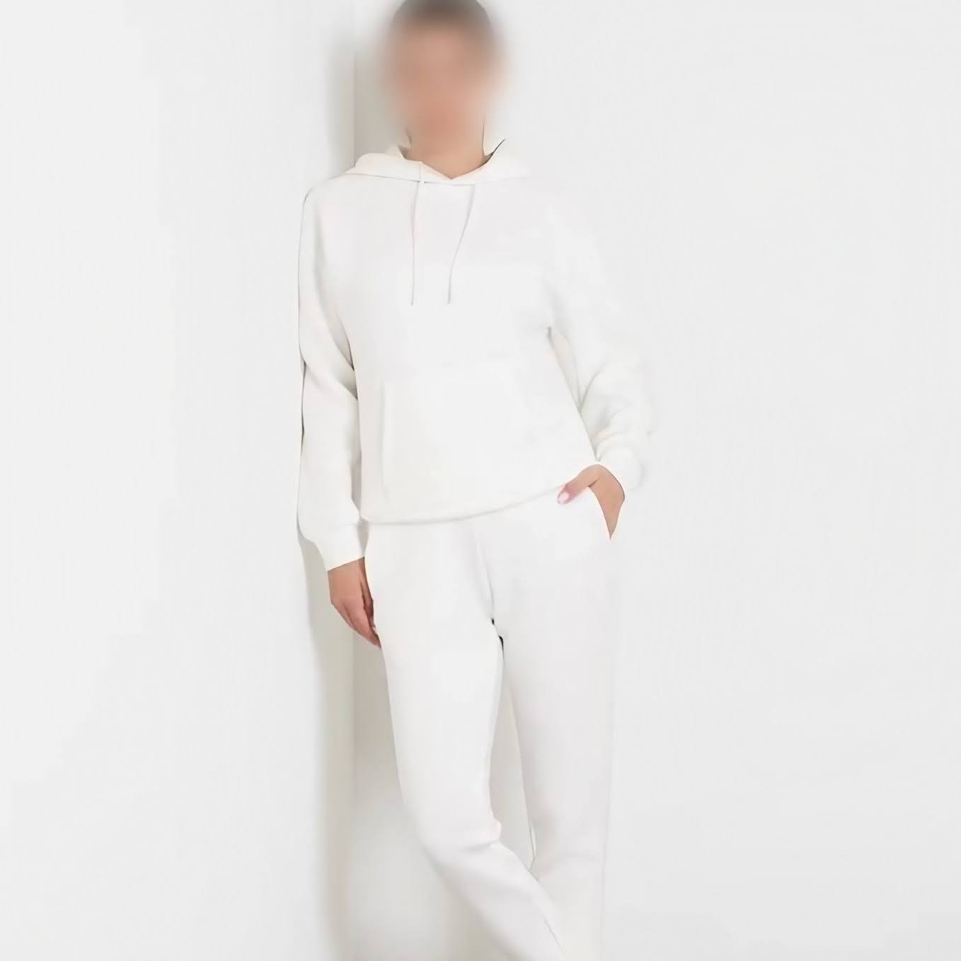 White Blank Hoodie