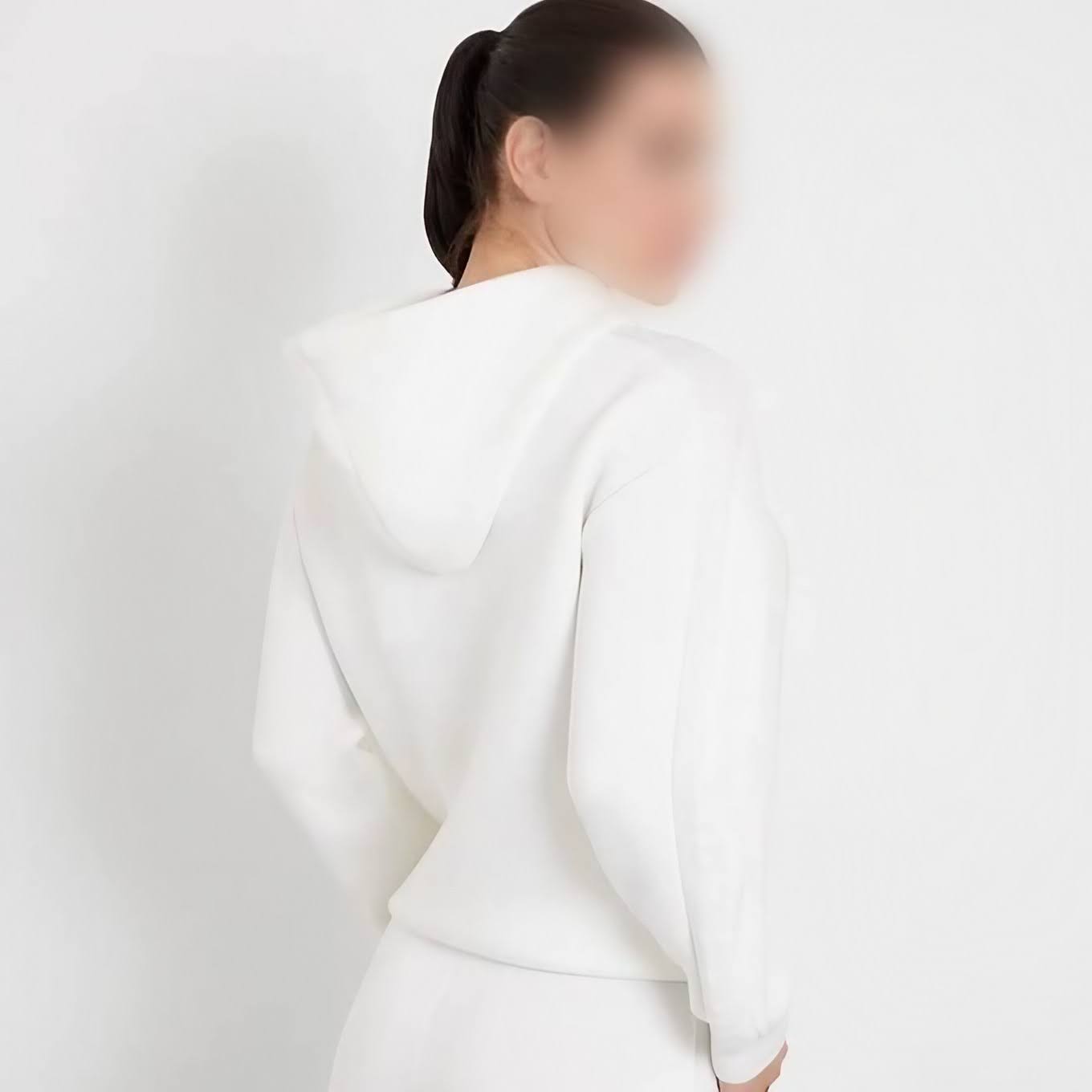 White Blank Hoodie