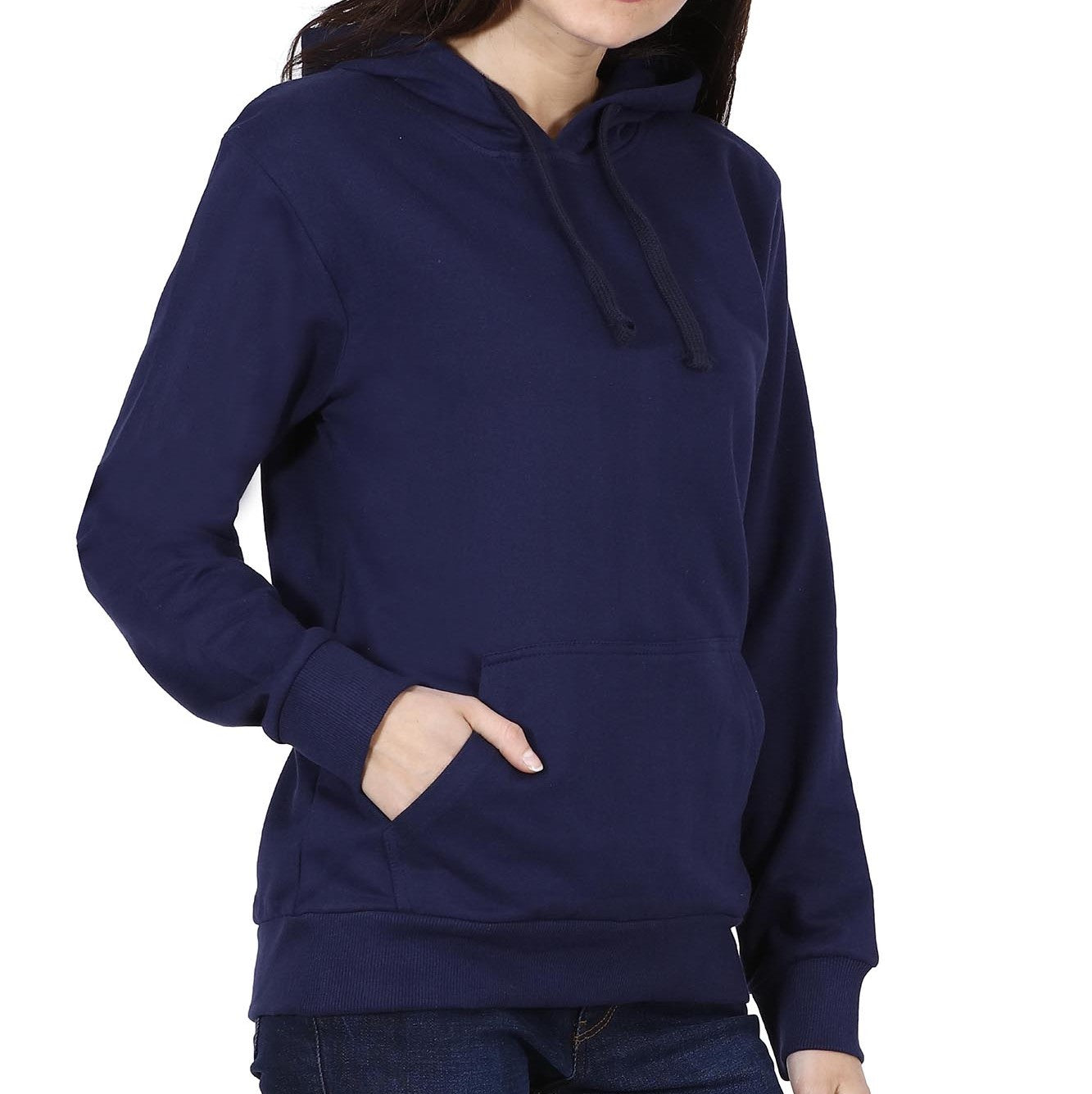 Navy Blank Hoodie